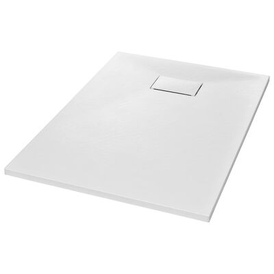 vidaXL Shower Base Tray SMC White 39.4"x27.6"