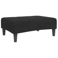 vidaXL Footstool Black 30.3"x21.7"x12.2" Velvet