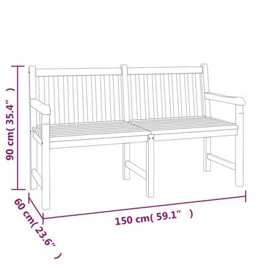 vidaXL 4 Piece Patio Dining Set Solid Wood Teak