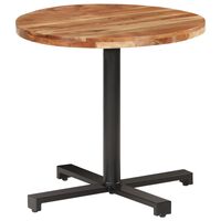 vidaXL Bistro Table Round Ø31.5"x29.5" Solid Acacia Wood