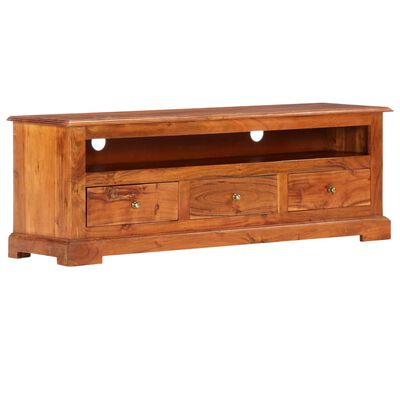 vidaXL TV Stand 47.2"x11.8"x15.7" Solid Wood Acacia