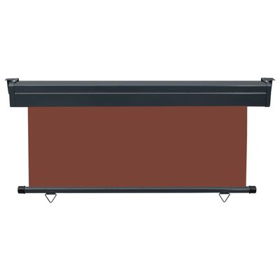 48441 vidaXL Balcony Side Awning 68.9"x98.4" Brown