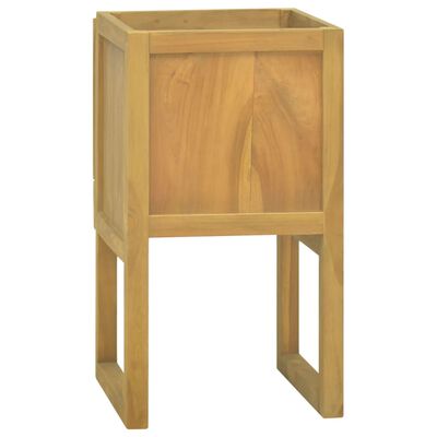 vidaXL Bathroom Cabinet 16.1"x15.7"x29.5" Solid Wood Teak