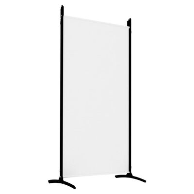 vidaXL 5-Panel Room Divider White 170.5"x70.9" Fabric