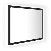 vidaXL LED Bathroom Mirror Gray 23.6"x3.3"x14.6" Acrylic