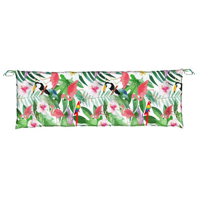 vidaXL Garden Bench Cushions 2pcs Multicolor 59.1"x19.7"x2.8" Fabric