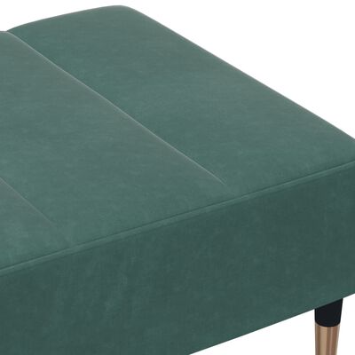 vidaXL Footstool Dark Green 30.3"x21.7"x12.2" Velvet