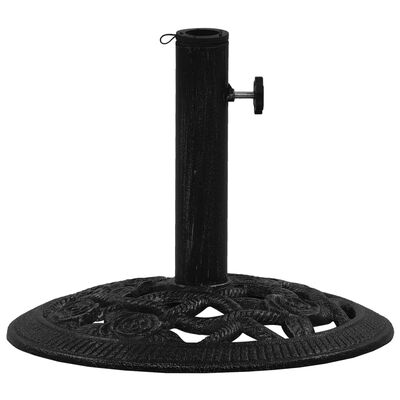 vidaXL Umbrella Base Black 15.7"x15.7"x12.6" Cast Iron