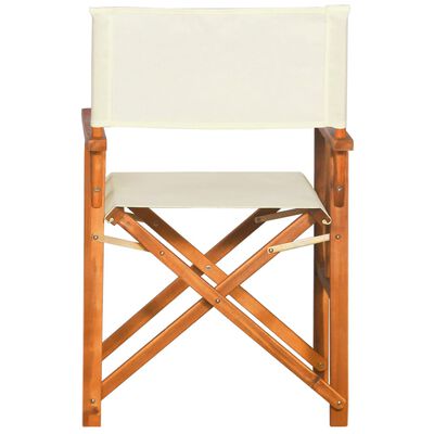 vidaXL Director's Chairs 2 pcs Solid Acacia Wood