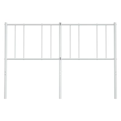 vidaXL Metal Headboard White 53.1"