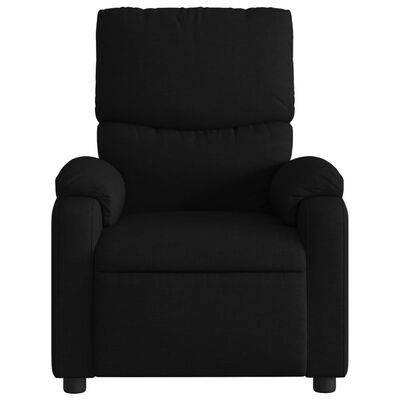 vidaXL Massage Recliner Chair Black Fabric