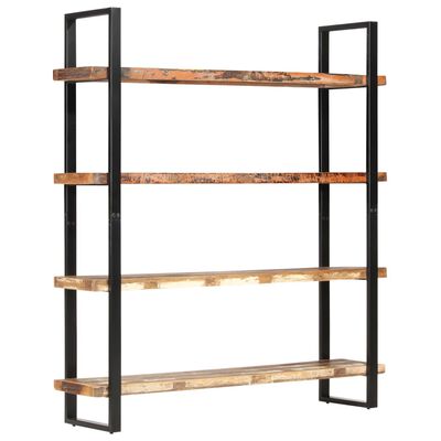 vidaXL 4-Tier Bookcase 63"x15.7"x70.9" Solid Reclaimed Wood