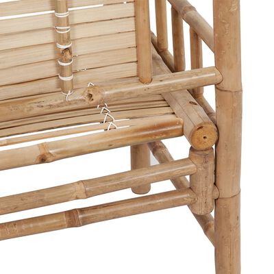 vidaXL Patio Bench with Cushion 47.2" Bamboo