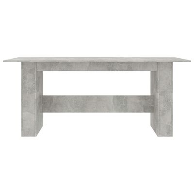 vidaXL Dining Table Concrete Gray 70.9"x35.4"x29.9" Engineered Wood