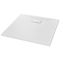 vidaXL Shower Base Tray SMC White 31.5"x31.5"