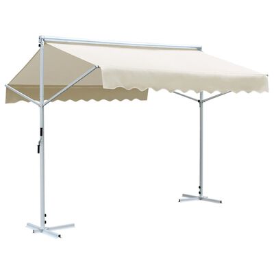 vidaXL Free Standing Awning 118.1"x118.1" Cream