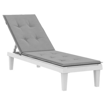 vidaXL Deck Chair Cushion Gray (29.5"+41.3")x19.7"x1.6"