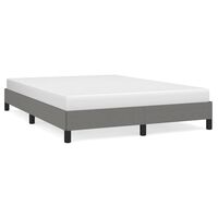 vidaXL Bed Frame Dark Gray 59.8"x79.9" Queen Fabric