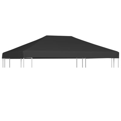 vidaXL Gazebo Top Cover 1 oz/ft² 13.1'x9.8' Gray