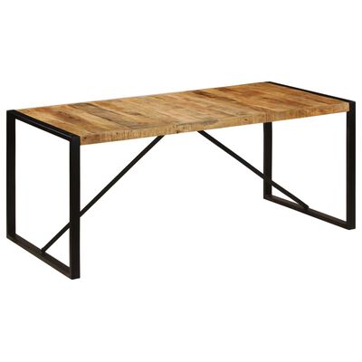 vidaXL Dining Table Solid Rough Mango Wood 70.9"