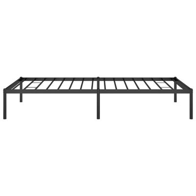 vidaXL Metal Bed Frame Black 39.4"x74.8" Twin