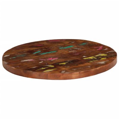 vidaXL Table Top Ø 23.6"x1" Round Solid Wood Reclaimed