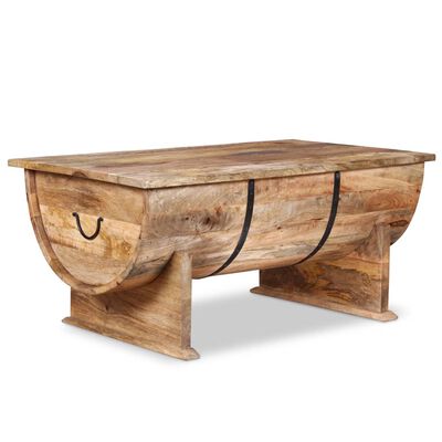 vidaXL Coffee Table Solid Mango Wood 34.6"x19.7"x15.7"