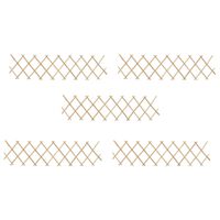 vidaXL Trellis Fences 5 pcs Firwood 70.9"x11.8"