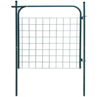 vidaXL Garden Fence Gate 39.4"x39.4" Green