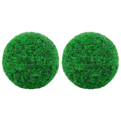 vidaXL Artificial Boxwood Balls 2 pcs 17.7"