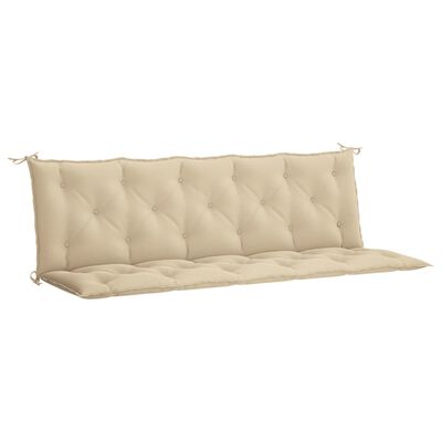 vidaXL Garden Bench Cushion Beige 70.9"x(19.7"+19.7")x2.8" Oxford Fabric