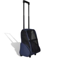 vidaXL Foldable Multipurpose Pet Trolley Blue