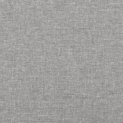 vidaXL Bed Frame Light Gray 76"x79.9" King Fabric