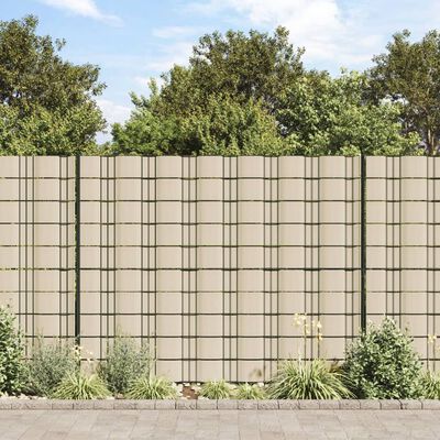 vidaXL Garden Privacy Screen PVC 229.7'x0.6' Cream