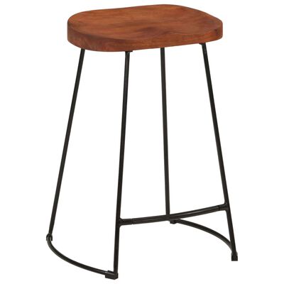 vidaXL Gavin Bar Stools 2 pcs 17.7"x15.7"x24.8" Solid Wood Mango