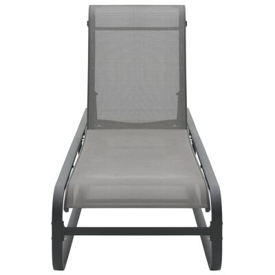 vidaXL Sun Lounger Aluminum and Textilene