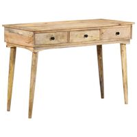 vidaXL Console Table with Drawers 43.3"x19.7"x30.3" Solid Wood Mango