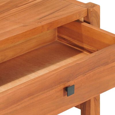 vidaXL TV Stand 55.1"x15.7"x17.7" Teak Wood