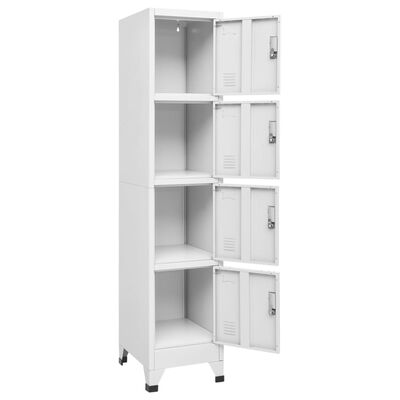 vidaXL Locker Cabinet with 4 Compartments 15"x17.7"x70.9"