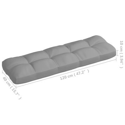 vidaXL Pallet Sofa Cushions 7 pcs Gray