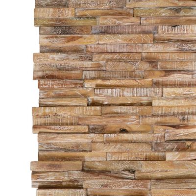 vidaXL 3D Wall Cladding Panels 10 pcs 10.9 ft² Solid Teak Wood