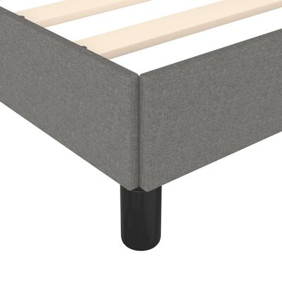 vidaXL Bed Frame Dark Gray 53.9"x74.8" Full Fabric