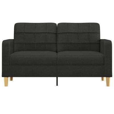 vidaXL 2-Seater Sofa Black 55.1" Fabric