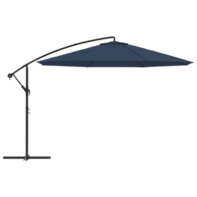 vidaXL Cantilever Garden Parasol 137.8" Blue