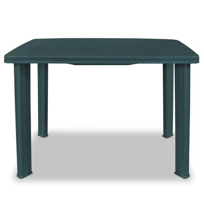 vidaXL Patio Table Green 39.8"x26.8"x28.3" Plastic