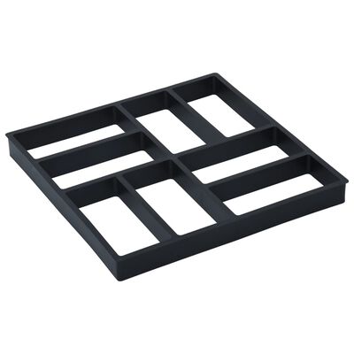 vidaXL Pavement Molds 2 pcs 15.7"x15.7"x1.6" Plastic