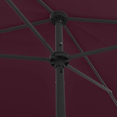 vidaXL Beach Parasol Bordeaux Red 78.7"x49.2"