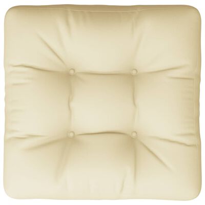 vidaXL Pallet Cushion Cream 19.7"x19.7"x4.7" Fabric