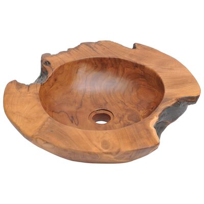 vidaXL Basin Solid Teak 17.7"