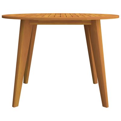 vidaXL Patio Table Ø43.3"x29.5" Solid Wood Acacia